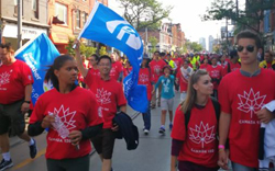 members and families are marching on King Street