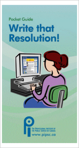 Pocket Guide - Write that Resolution