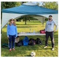 Christine MacFarlane and Kyle Sturgess-Smart