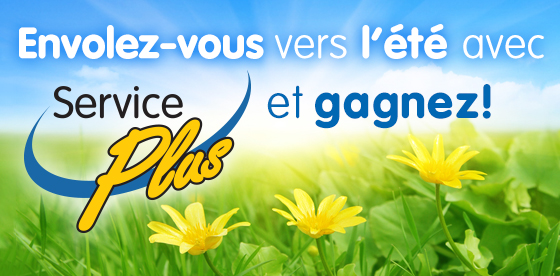 Concours ServicePlus - Envolez-vous vers l'été